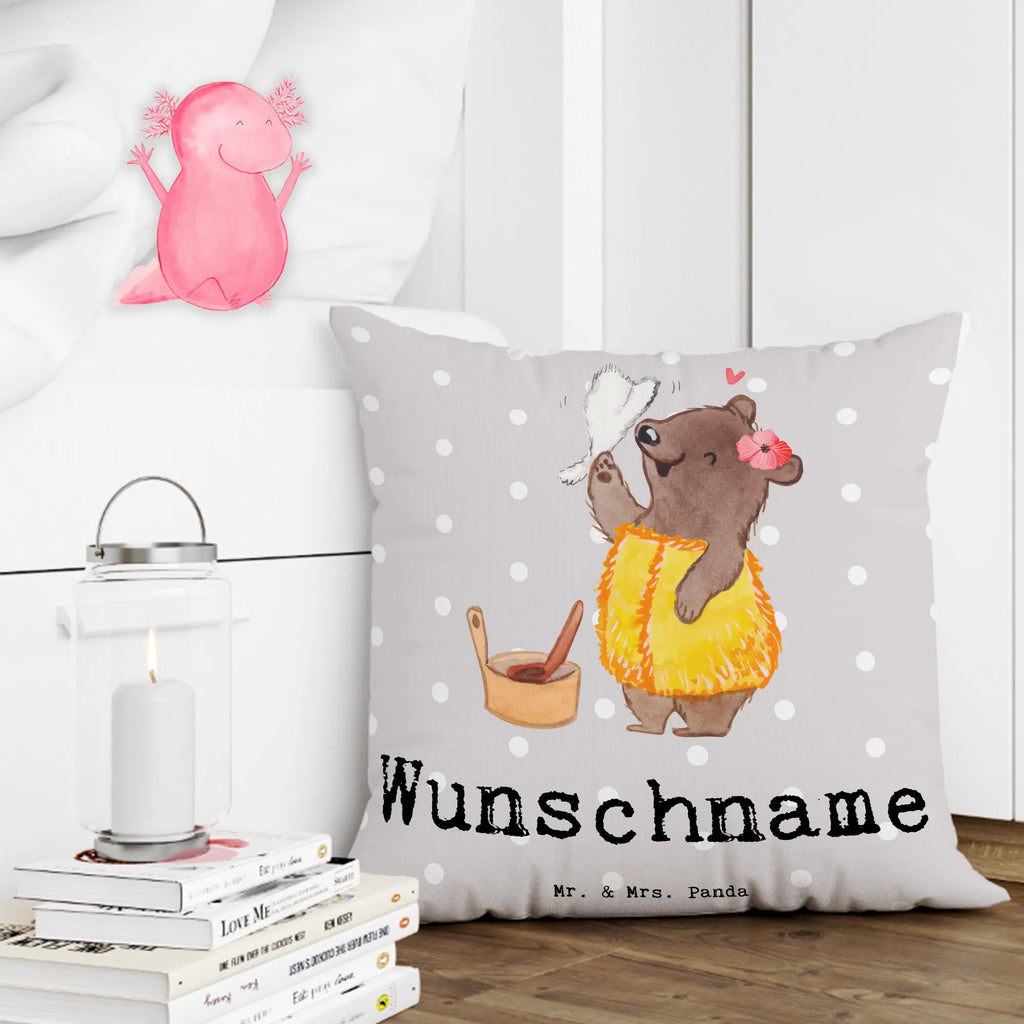 Personalizowana poduszka Mistrzyni sauny Serce Zawód, Wykształcenie, Jubileusz, Pożegnanie, Emerytura, Kolega, Koleżanka, Prezent, Dawać, Pracownik, Współpracownik, Firma, Dziękuję, Dziękuję bardzo