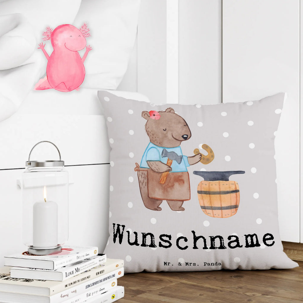 Personalised cushion female blacksmith Heart gift, gift idea, best, farewell gift, passing exam, anniversary, retirement, promotion, job start, sayings, funny, profession