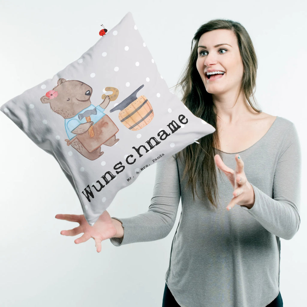 Personalised cushion female blacksmith Heart gift, gift idea, best, farewell gift, passing exam, anniversary, retirement, promotion, job start, sayings, funny, profession