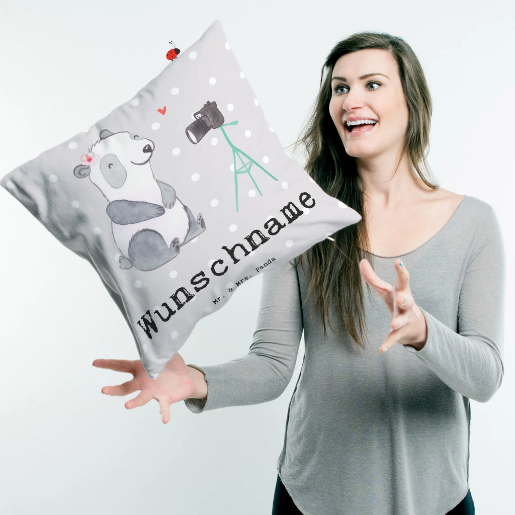 Personalised cushion Vlogger Heart gift, gift idea, best, farewell gift, passing exam, anniversary, retirement, promotion, job start, sayings, funny, profession