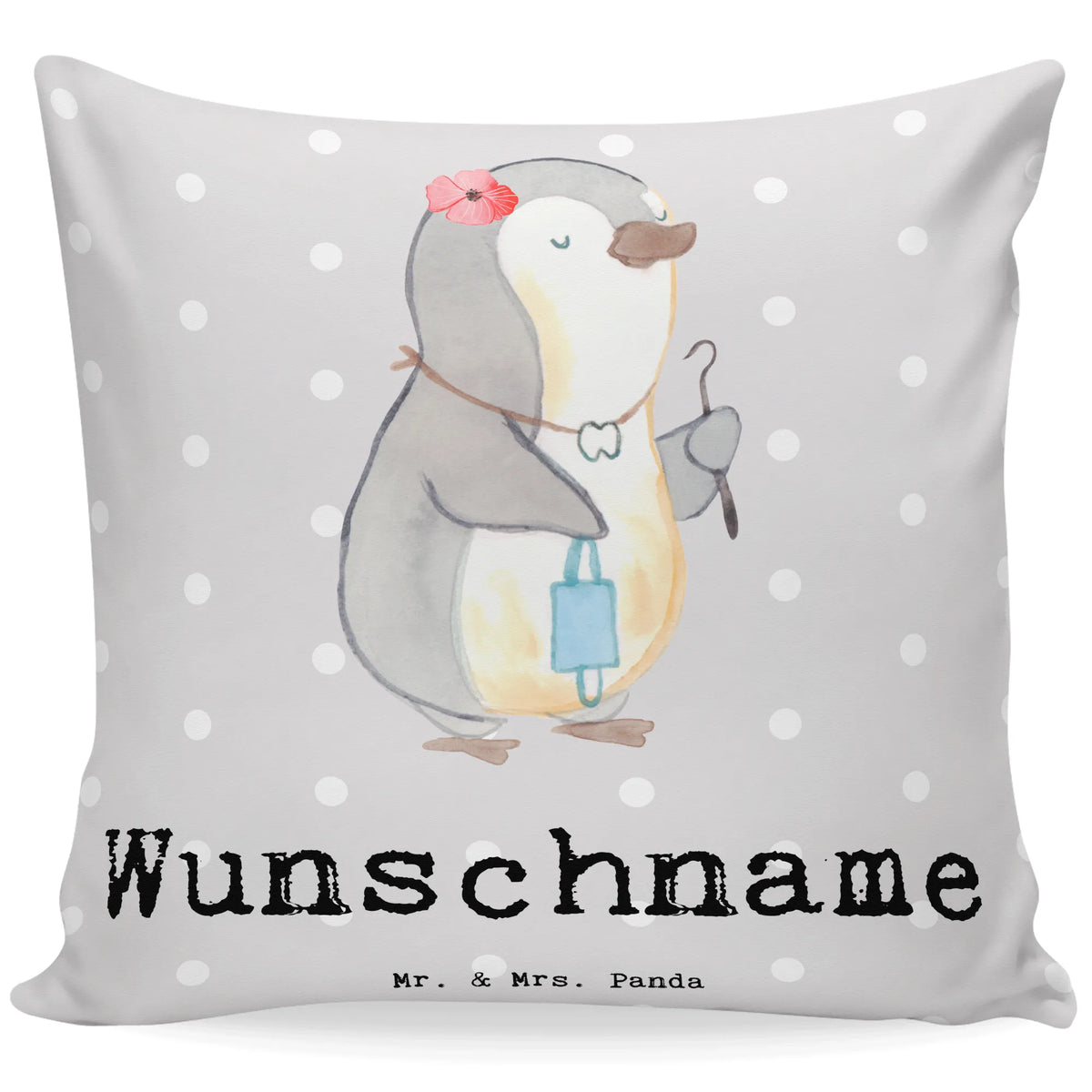 Personalised cushion dentist Heart gift, gift idea, best, farewell gift, passing exam, anniversary, retirement, promotion, job start, sayings, funny, profession