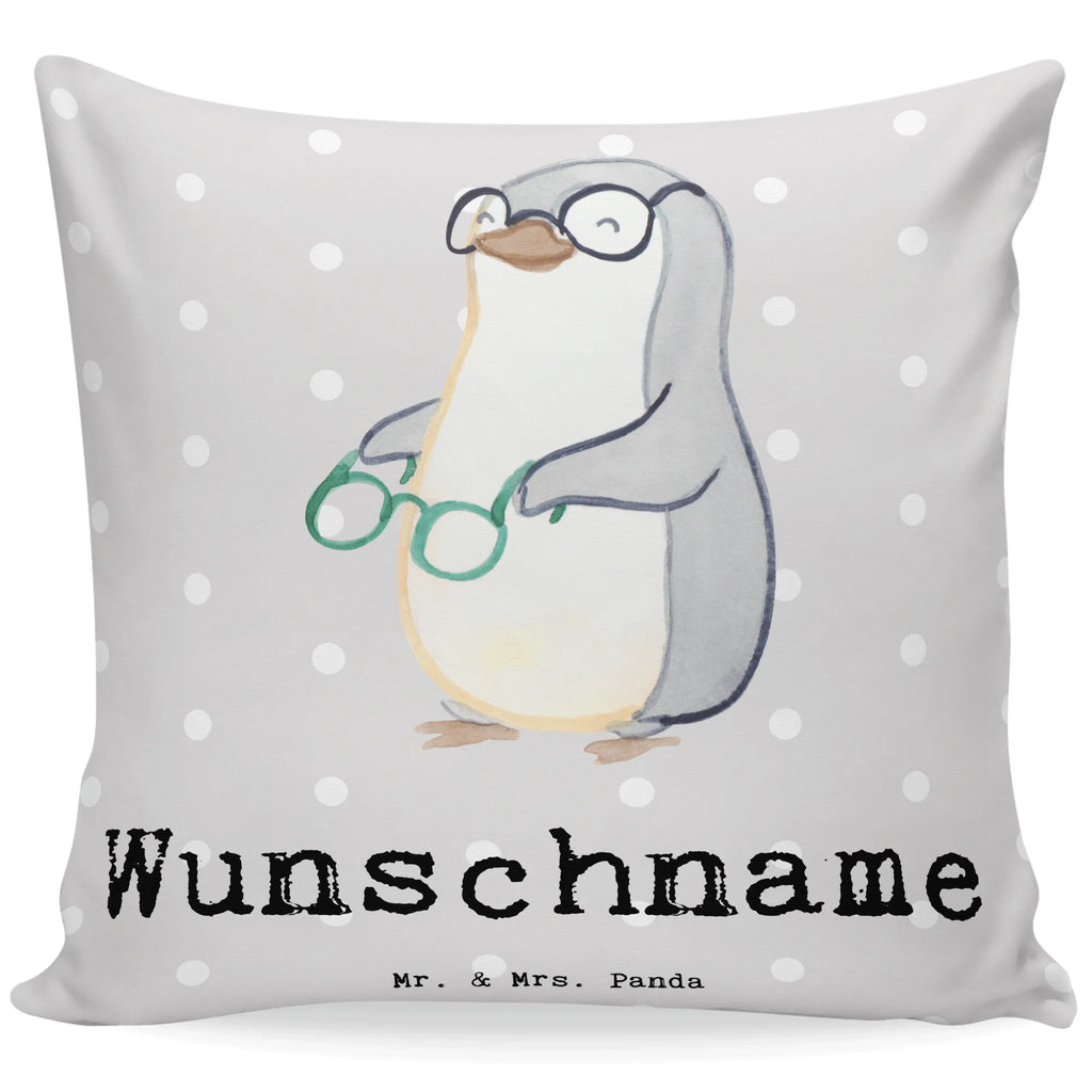 Personalised cushion optician Heart gift, gift idea, best, farewell gift, passing exam, anniversary, retirement, promotion, job start, sayings, funny, profession