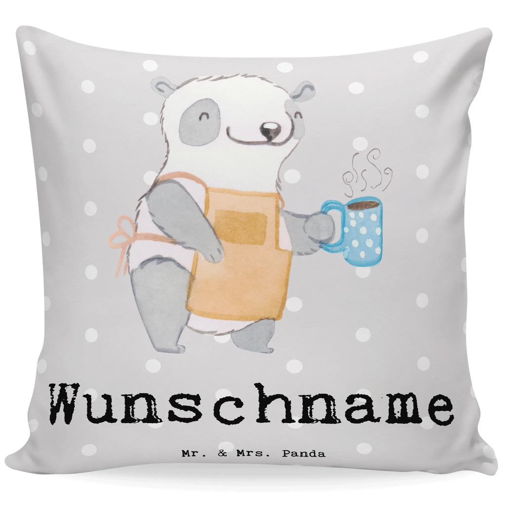 Personalizowana poduszka Barista serce Zawód, Wykształcenie, Jubileusz, Pożegnanie, Emerytura, Kolega, Koleżanka, Prezent, Dawać, Pracownik, Współpracownik, Firma, Dziękuję, Dziękuję bardzo