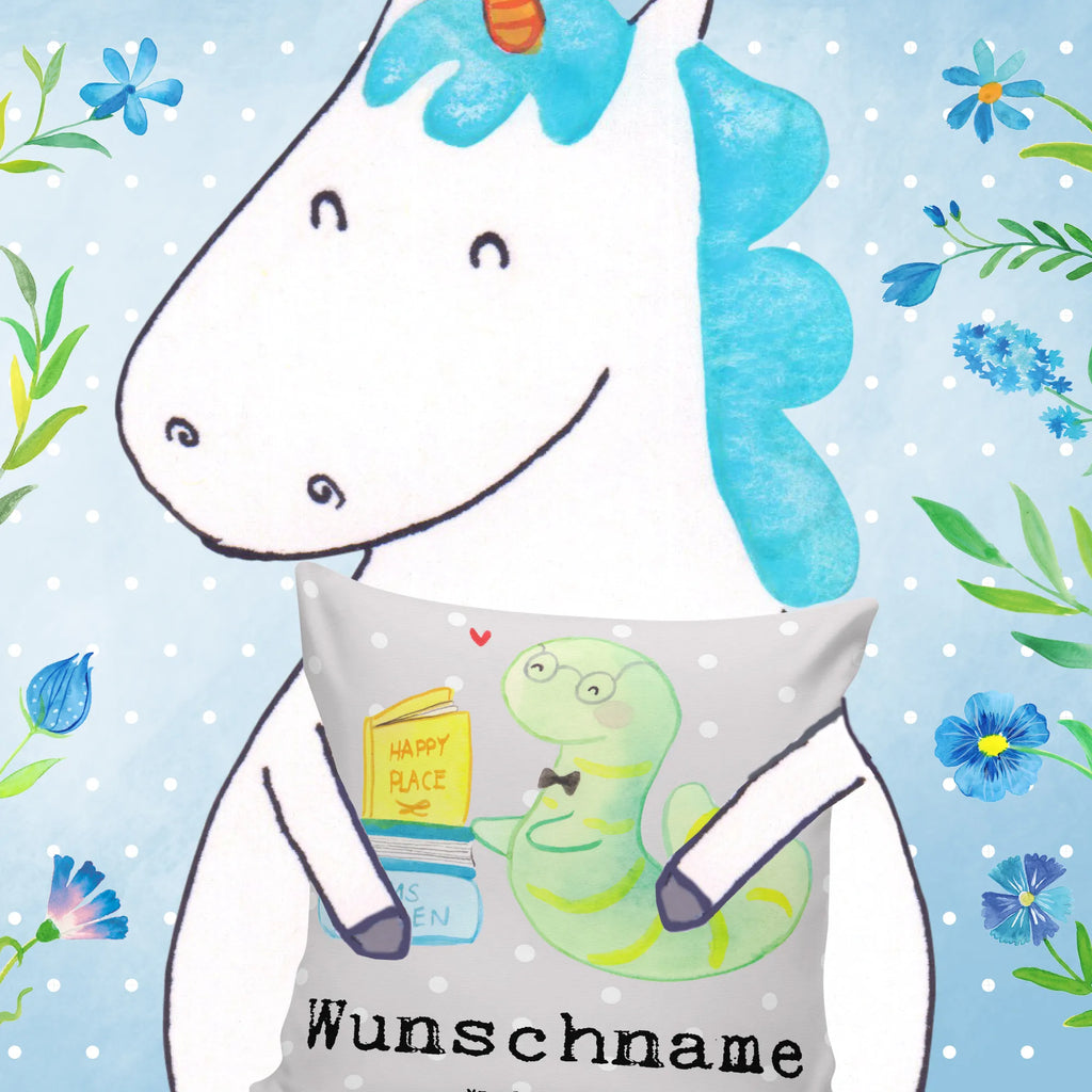 Personalisiertes Kissen Buchhändler mit Herz Wunschname, Kopfkissen, Personalisiert, Name, Kissen, Bedrucken, Geschenk, Schenken, Jubiläum, Danke, Dankeschön, Beruf, Ausbildung, Abschied, Rente, Kollege, Kollegin, Arbeitskollege, Mitarbeiter, Firma, Buchhandlung, Buchverkäufer, Bücherwurm, Buchhändler, Bibliothekar