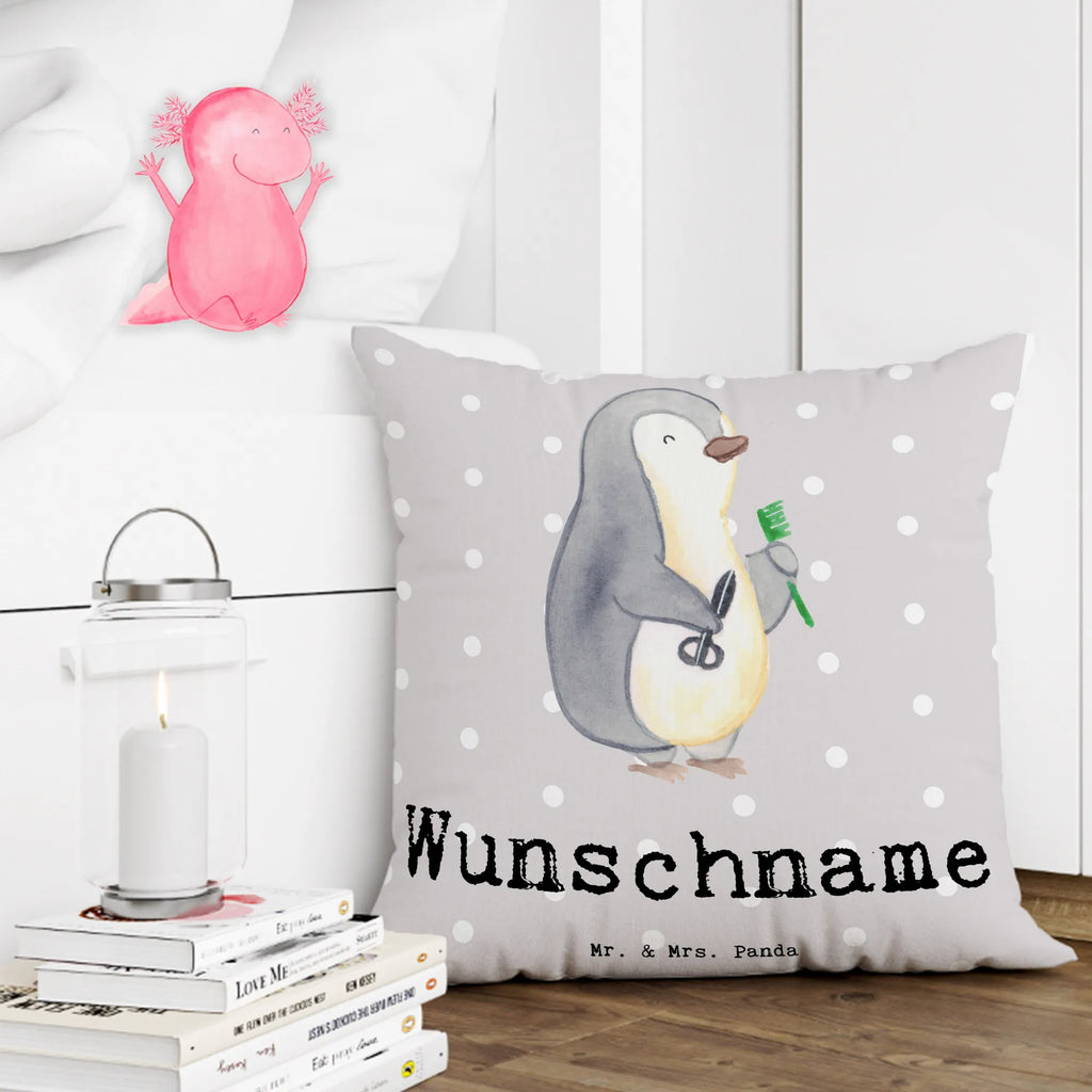 Personalizowana poduszka fryzjer Serce Zawód, Wykształcenie, Jubileusz, Pożegnanie, Emerytura, Kolega, Koleżanka, Prezent, Dawać, Pracownik, Współpracownik, Firma, Dziękuję, Dziękuję bardzo