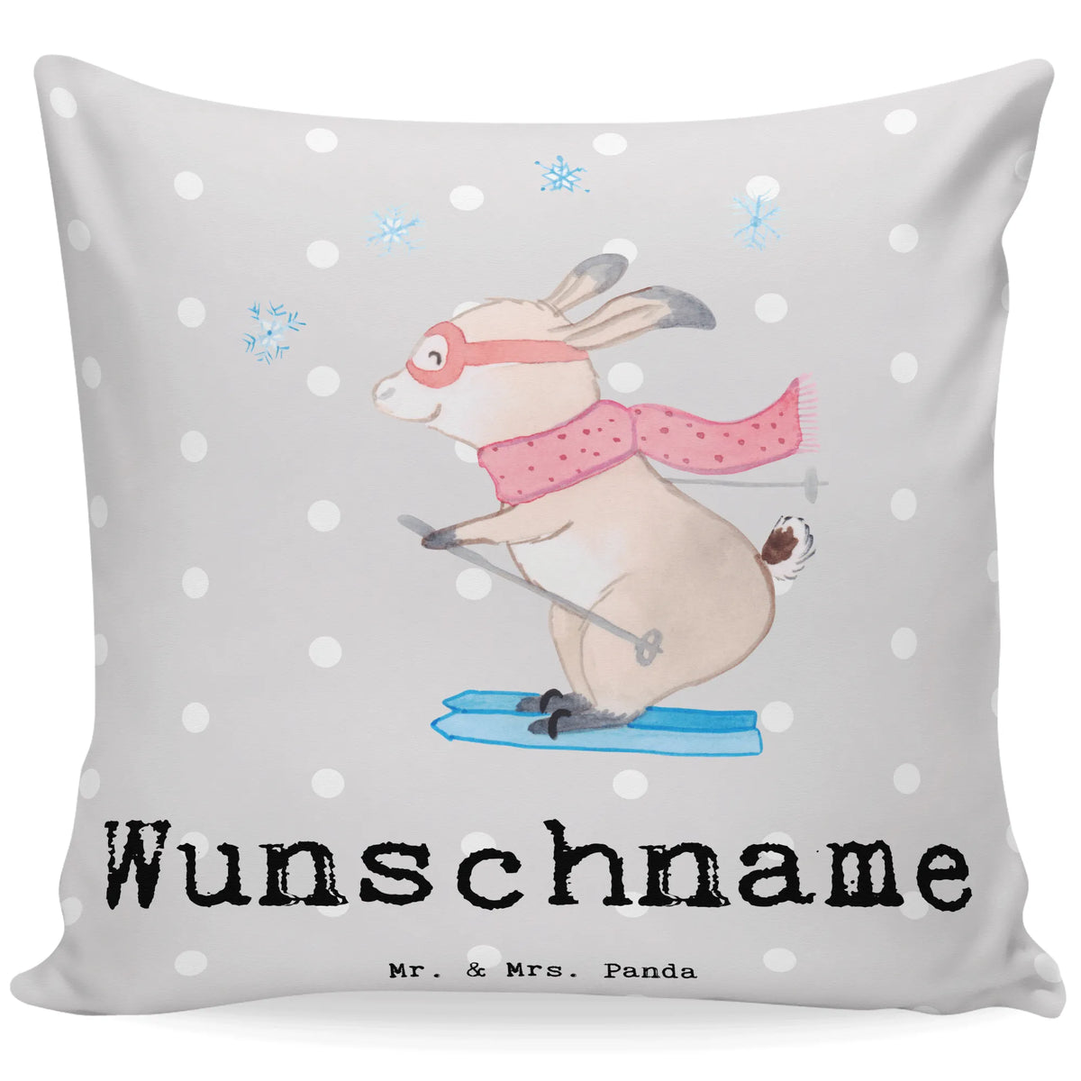 Personalised cushion ski instructor Heart gift, gift idea, best, farewell gift, passing exam, anniversary, retirement, promotion, job start, sayings, funny, profession