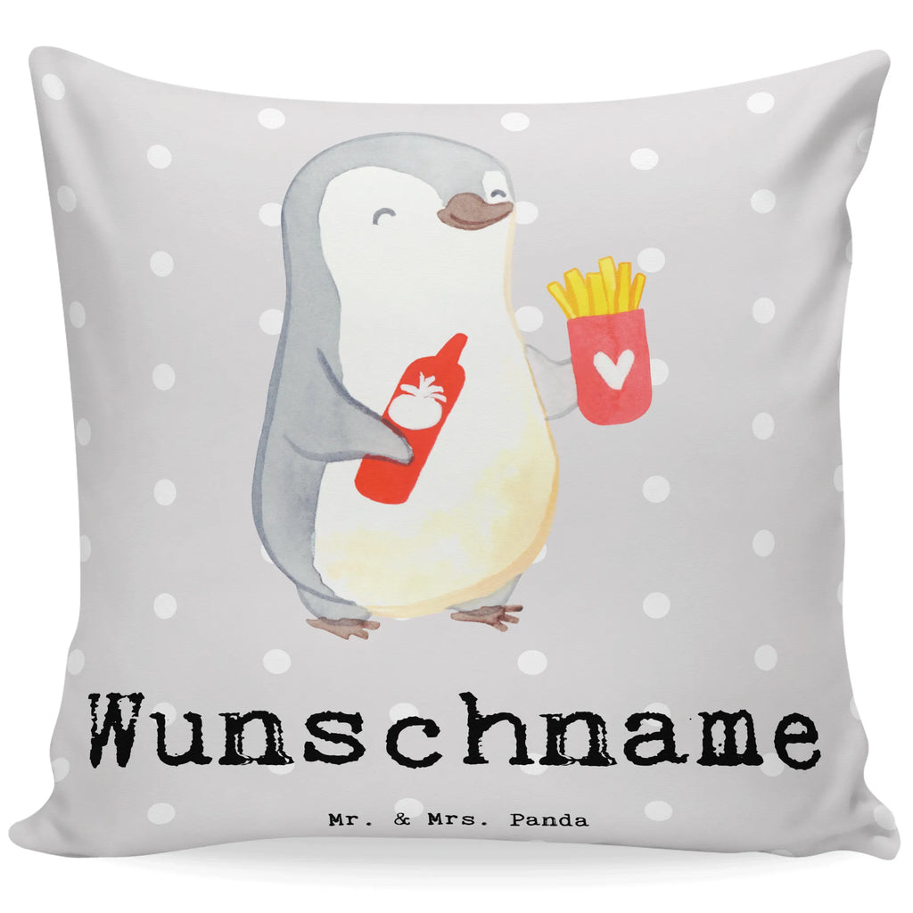 Personalisiertes Kissen Imbissbesitzer mit Herz Wunschname, Kopfkissen, Kissen, bedrucken, Name, personalisiert, Beruf, Ausbildung, Jubiläum, Abschied, Rente, Kollege, Kollegin, Geschenk, Schenken, Arbeitskollege, Mitarbeiter, Firma, Danke, Dankeschön, Imbissbesitzer, Pommesverkäufer, Pommesliebe, Imbissverkäufer