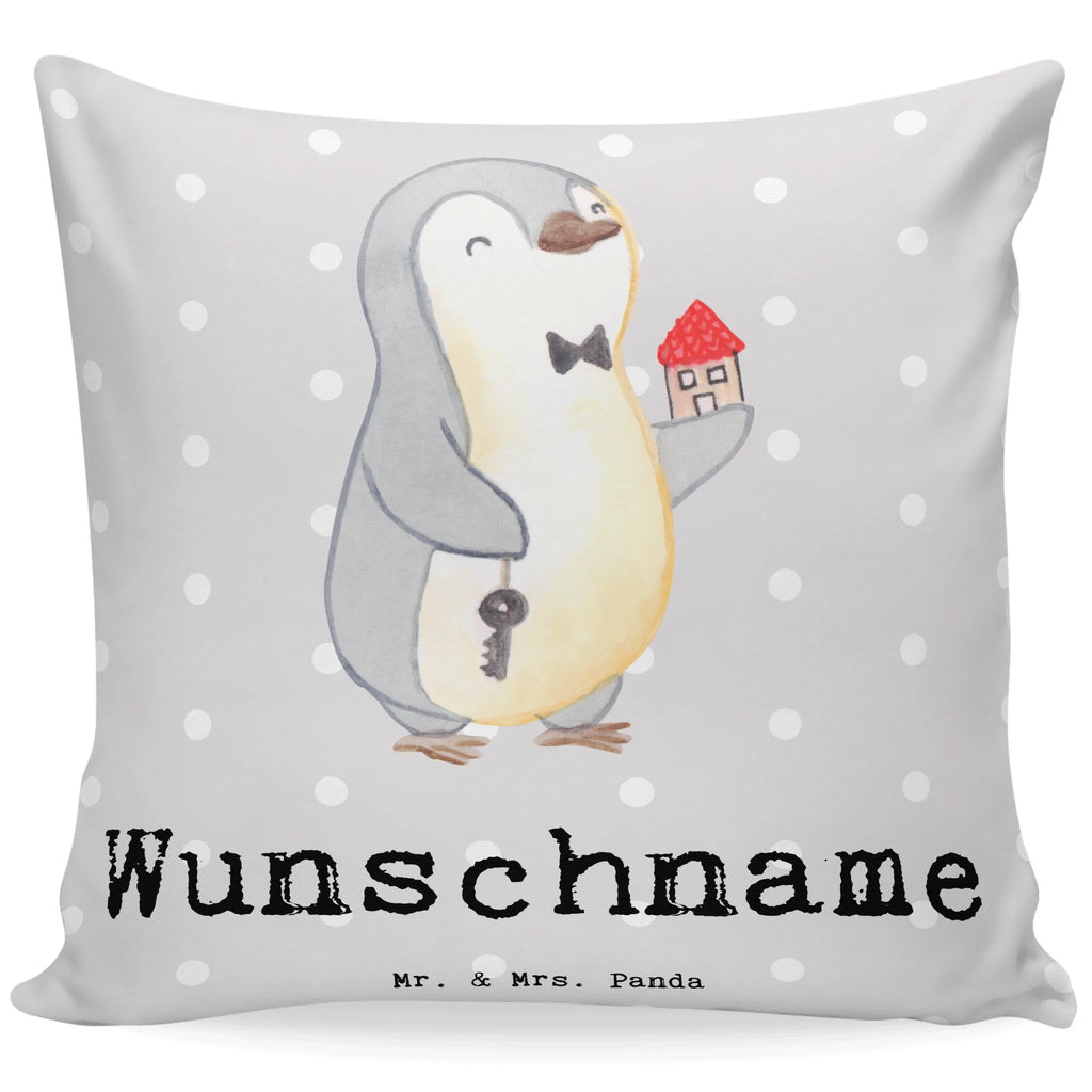 Personalisiertes Kissen Immobilienmakler mit Herz Name, Kissen, bedrucken, personalisiert, Wunschname, Kopfkissen, Beruf, Ausbildung, Jubiläum, Abschied, Rente, Kollege, Kollegin, Geschenk, Schenken, Arbeitskollege, Mitarbeiter, Firma, Danke, Dankeschön, Immobilienkaufmann, Immobilienmakler, Immobilienhändler, Immobilienbüro