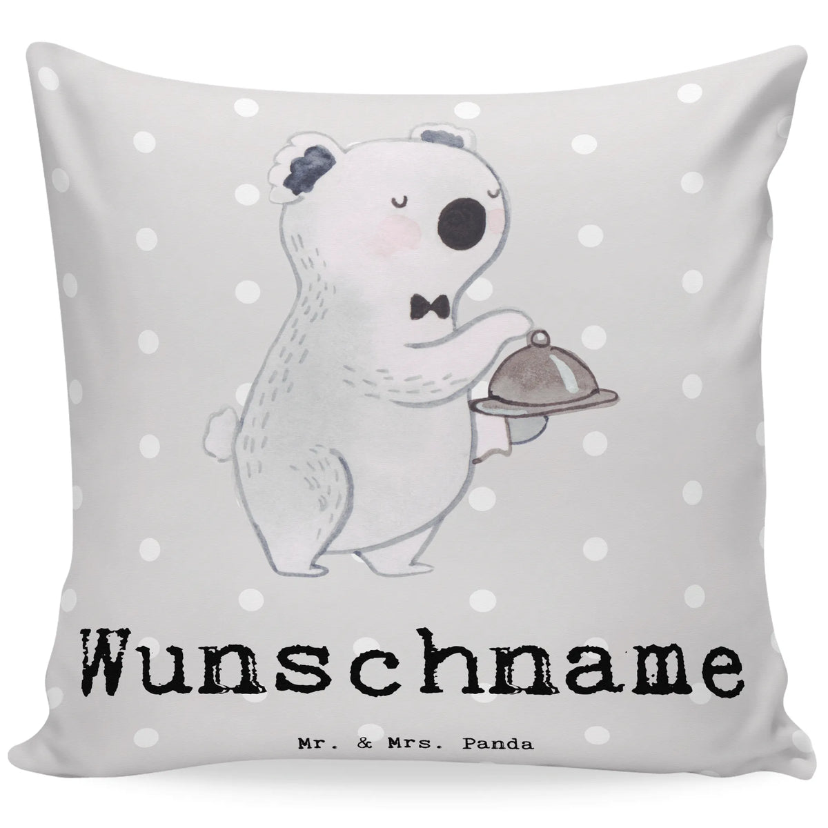Personalizowana poduszka kelner serce Zawód, Wykształcenie, Jubileusz, Pożegnanie, Emerytura, Kolega, Koleżanka, Prezent, Dawać, Pracownik, Współpracownik, Firma, Dziękuję, Dziękuję bardzo