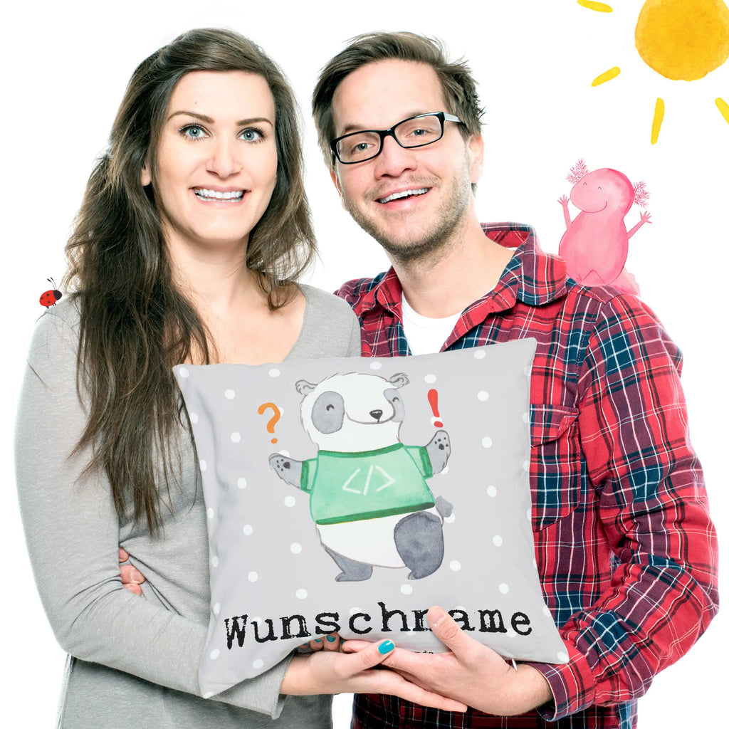 Personalised cushion Programmer Heart gift, gift idea, best, farewell gift, passing exam, anniversary, retirement, promotion, job start, sayings, funny, profession