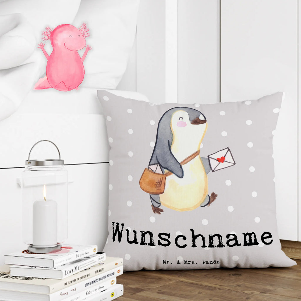 Personalised cushion postman Heart gift, gift idea, best, farewell gift, passing exam, anniversary, retirement, promotion, job start, sayings, funny, profession