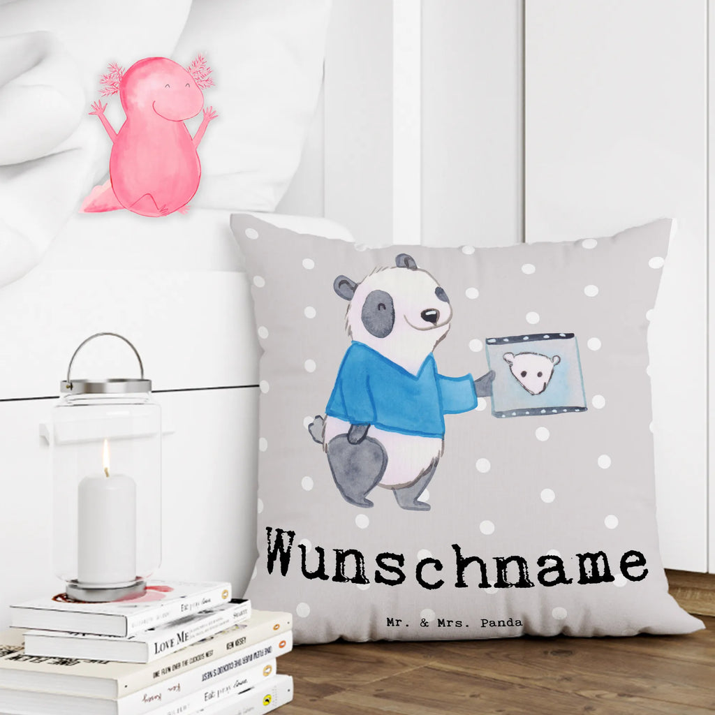 Personalisiertes Kissen Radiologie Assistent mit Herz personalisiert, Wunschname, bedrucken, Kopfkissen, Name, Kissen, Beruf, Ausbildung, Jubiläum, Abschied, Rente, Kollege, Kollegin, Geschenk, Schenken, Arbeitskollege, Mitarbeiter, Firma, Danke, Dankeschön