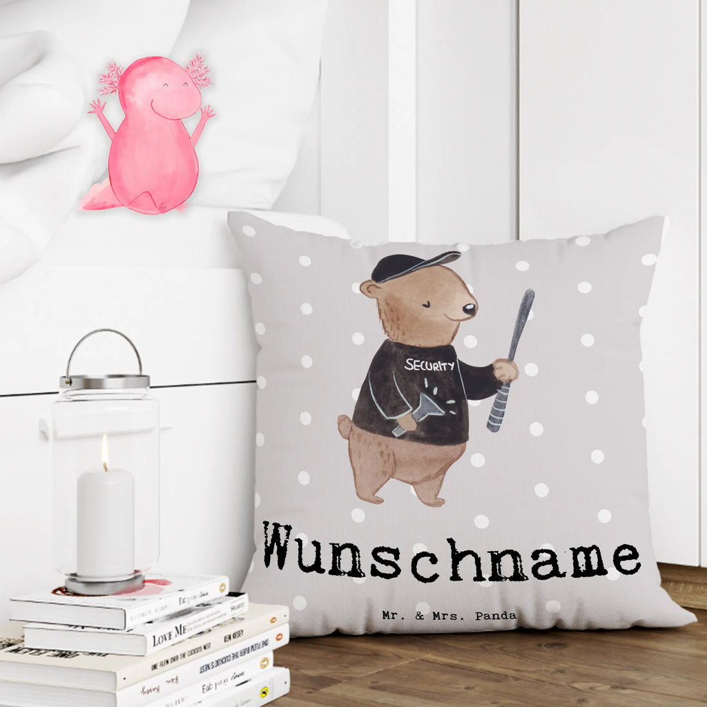 Personalised cushion Security Service Employee Heart gift, gift idea, best, farewell gift, passing exam, anniversary, retirement, promotion, job start, sayings, funny, profession