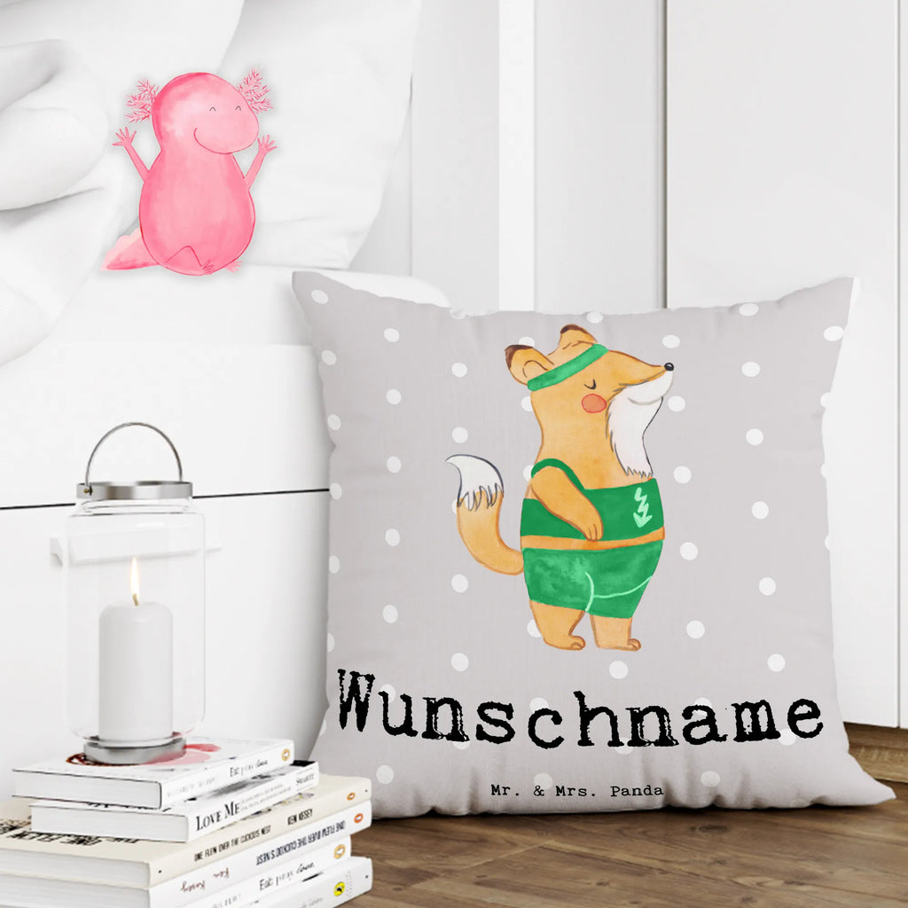 Personalisiertes Kissen Sportler mit Herz Name, Wunschname, bedrucken, personalisiert, Kissen, Kopfkissen, Beruf, Ausbildung, Jubiläum, Abschied, Rente, Kollege, Kollegin, Geschenk, Schenken, Arbeitskollege, Mitarbeiter, Firma, Danke, Dankeschön