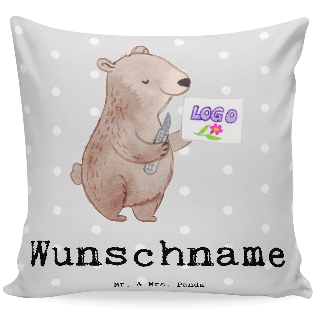 Personalised cushion Advertising Technician Heart gift, gift idea, best, farewell gift, passing exam, anniversary, retirement, promotion, job start, sayings, funny, profession