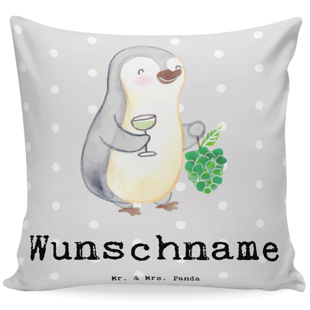 Personalisiertes Kissen Winzer mit Herz Name, Wunschname, bedrucken, Kopfkissen, Kissen, personalisiert, Beruf, Ausbildung, Jubiläum, Abschied, Rente, Kollege, Kollegin, Geschenk, Schenken, Arbeitskollege, Mitarbeiter, Firma, Danke, Dankeschön
