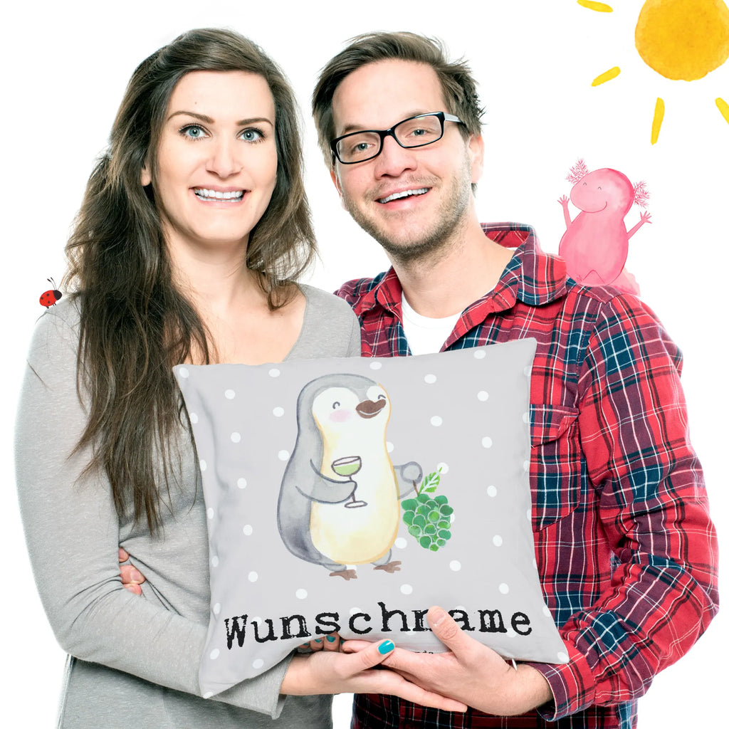 Personalisiertes Kissen Winzer mit Herz Name, Wunschname, bedrucken, Kopfkissen, Kissen, personalisiert, Beruf, Ausbildung, Jubiläum, Abschied, Rente, Kollege, Kollegin, Geschenk, Schenken, Arbeitskollege, Mitarbeiter, Firma, Danke, Dankeschön