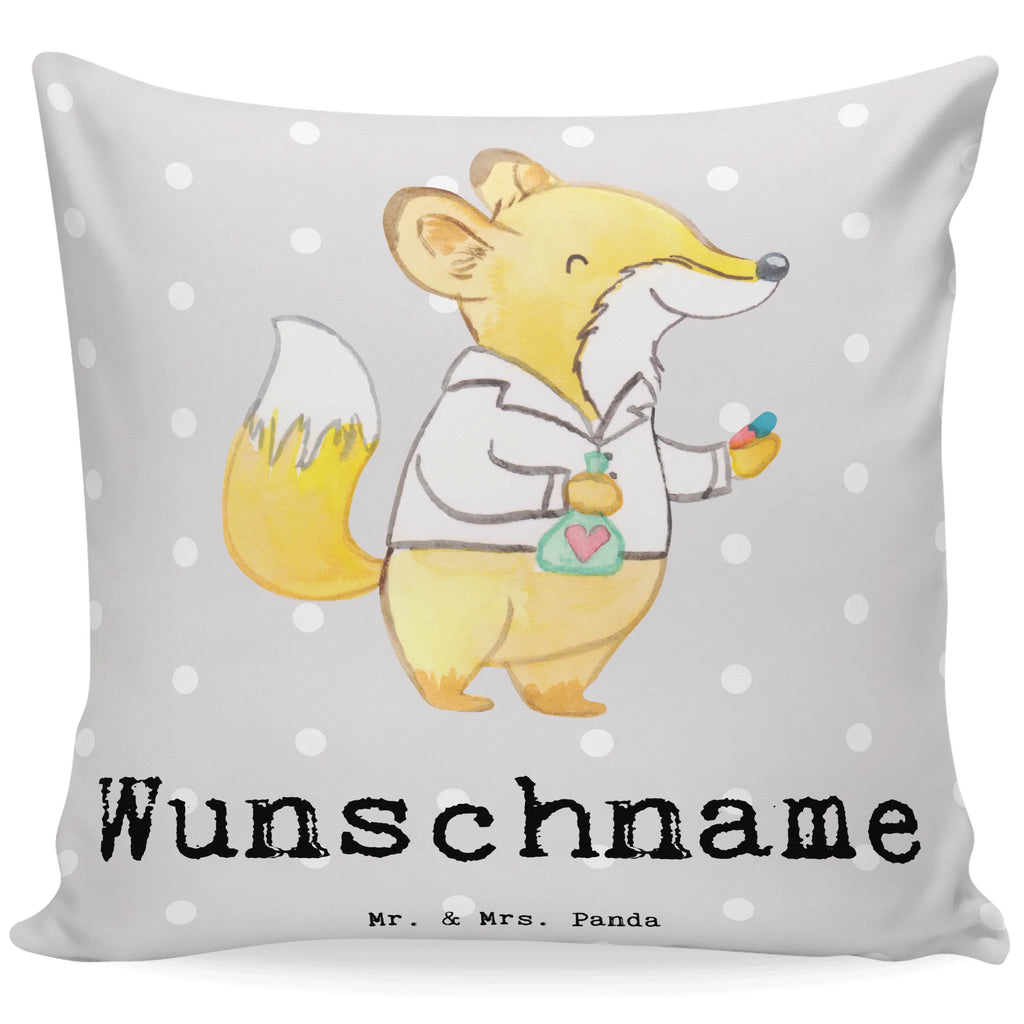 Personalisiertes Kissen Apotheker mit Herz Wunschname, Kissen, Name, personalisiert, bedrucken, Kopfkissen, Beruf, Ausbildung, Jubiläum, Abschied, Rente, Kollege, Kollegin, Geschenk, Schenken, Arbeitskollege, Mitarbeiter, Firma, Danke, Dankeschön, Apotheker, Staatsexamen, Pharmazie, Approbation, Eröffnung Apotheke