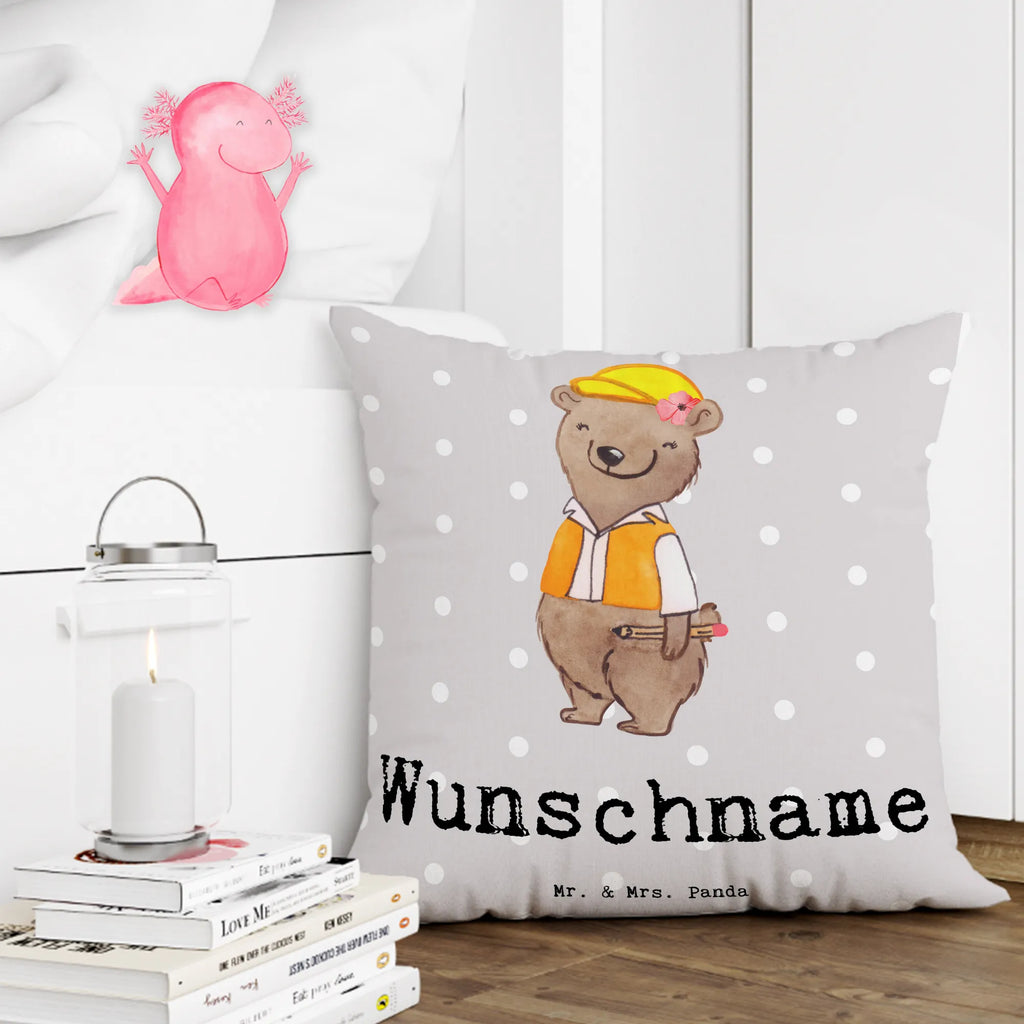 Personalised cushion Civil Engineer Heart gift, gift idea, best, farewell gift, passing exam, anniversary, retirement, promotion, job start, sayings, funny, profession