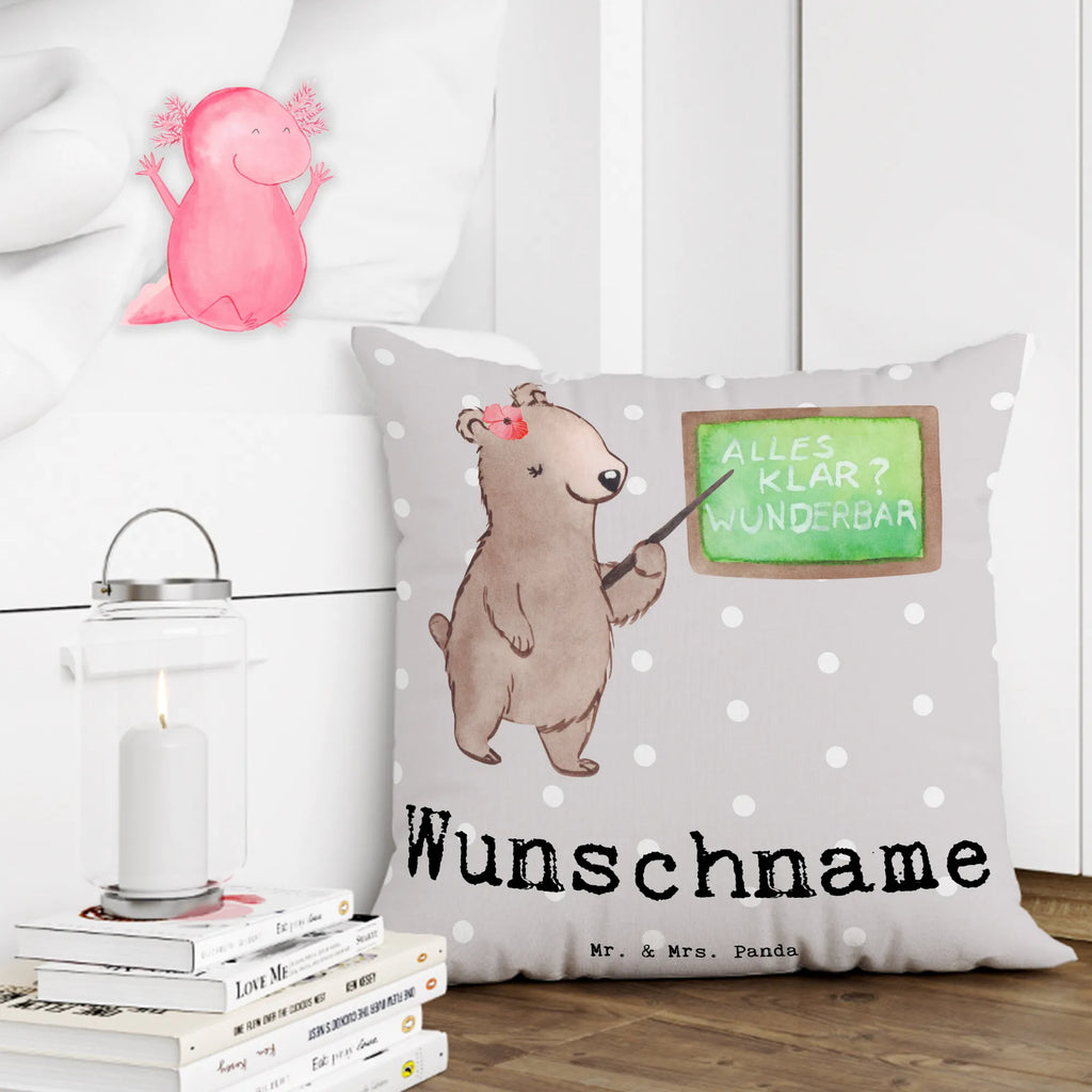 Personalizowana poduszka Nauczycielka języka niemieckiego serce Zawód, Wykształcenie, Jubileusz, Pożegnanie, Emerytura, Kolega, Koleżanka, Prezent, Dawać, Pracownik, Współpracownik, Firma, Dziękuję, Dziękuję bardzo