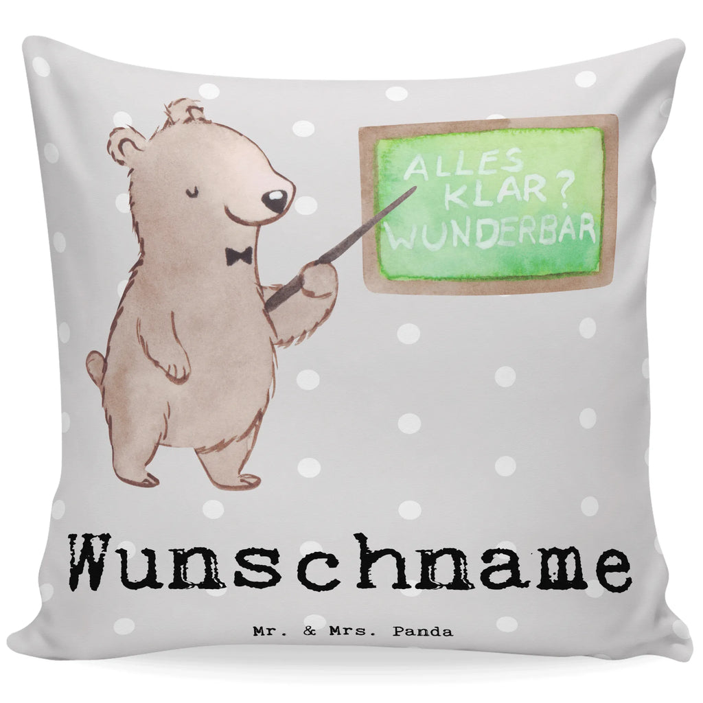 Personalisiertes Kissen Deutschlehrer mit Herz personalisiert, Name, Wunschname, Kopfkissen, Kissen, bedrucken, Beruf, Ausbildung, Jubiläum, Abschied, Rente, Kollege, Kollegin, Geschenk, Schenken, Arbeitskollege, Mitarbeiter, Firma, Danke, Dankeschön, Deutschunterricht, Schule, Deutschlehrer, Grundschule