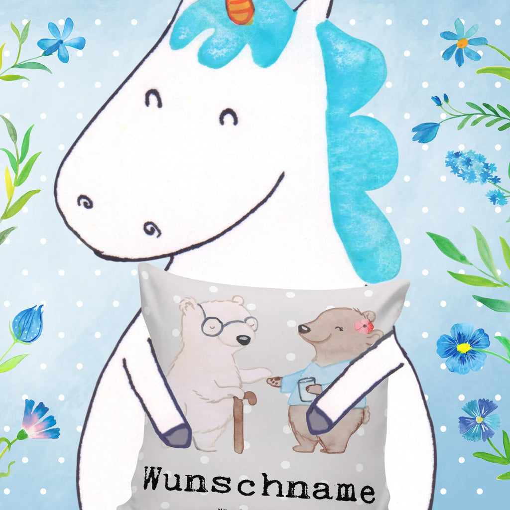 Personalizowana poduszka opiekunka osób starszych serce Zawód, Wykształcenie, Jubileusz, Pożegnanie, Emerytura, Kolega, Koleżanka, Prezent, Dawać, Pracownik, Współpracownik, Firma, Dziękuję, Dziękuję bardzo