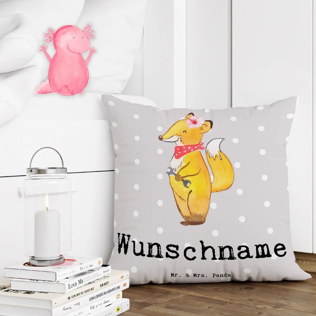 Personalised cushion Automotive Mechatronics Technician Heart gift, gift idea, best, farewell gift, passing exam, anniversary, retirement, promotion, job start, sayings, funny, profession