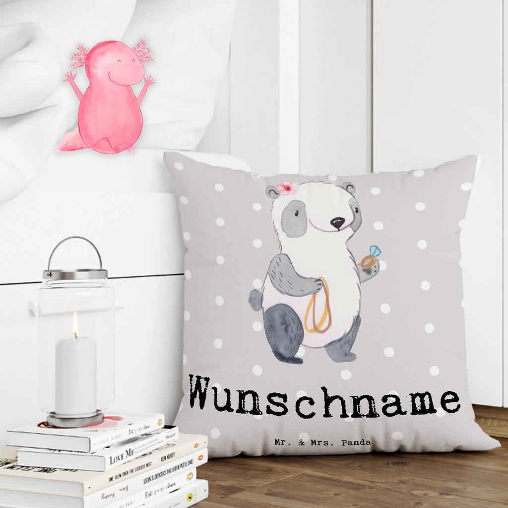 Personalisiertes Kissen Schmuckverkäuferin mit Herz personalisiert, bedrucken, Name, Kopfkissen, Kissen, Wunschname, Beruf, Ausbildung, Jubiläum, Abschied, Rente, Kollege, Kollegin, Geschenk, Schenken, Arbeitskollege, Mitarbeiter, Firma, Danke, Dankeschön, Schmied, Goldschmied, Juwelier, Eröffnung, Schmuckgeschäft, Schmuckverkäuferin, Schmuckwarenhändler