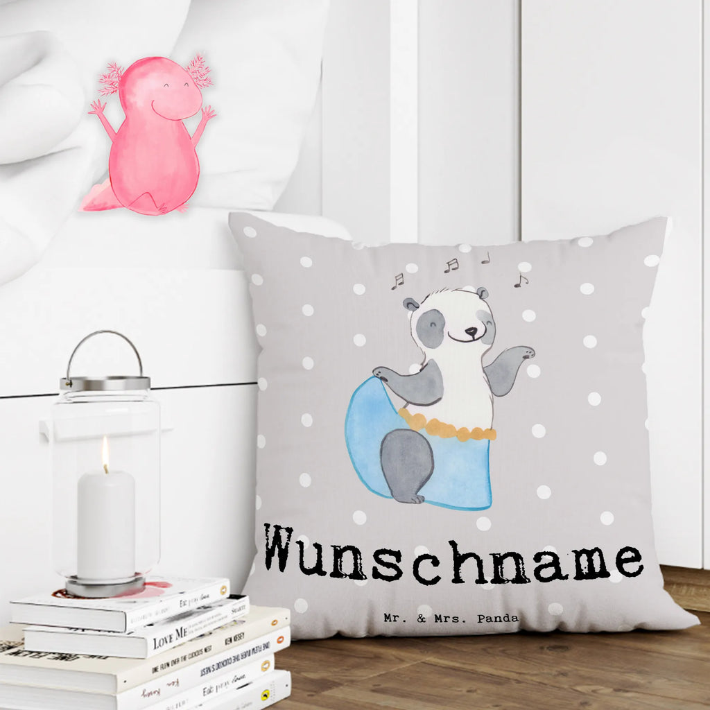 Personalised cushion panda belly dance Gift, sport, hobby, giving, thank you, award, profit, athlete, Belly dance, oriental dance, dancing