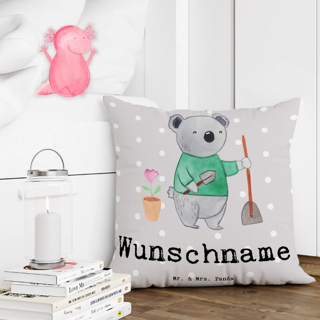 Personalised cushion gardener heart gift, gift idea, best, farewell gift, passing exam, anniversary, retirement, promotion, job start, sayings, funny, profession