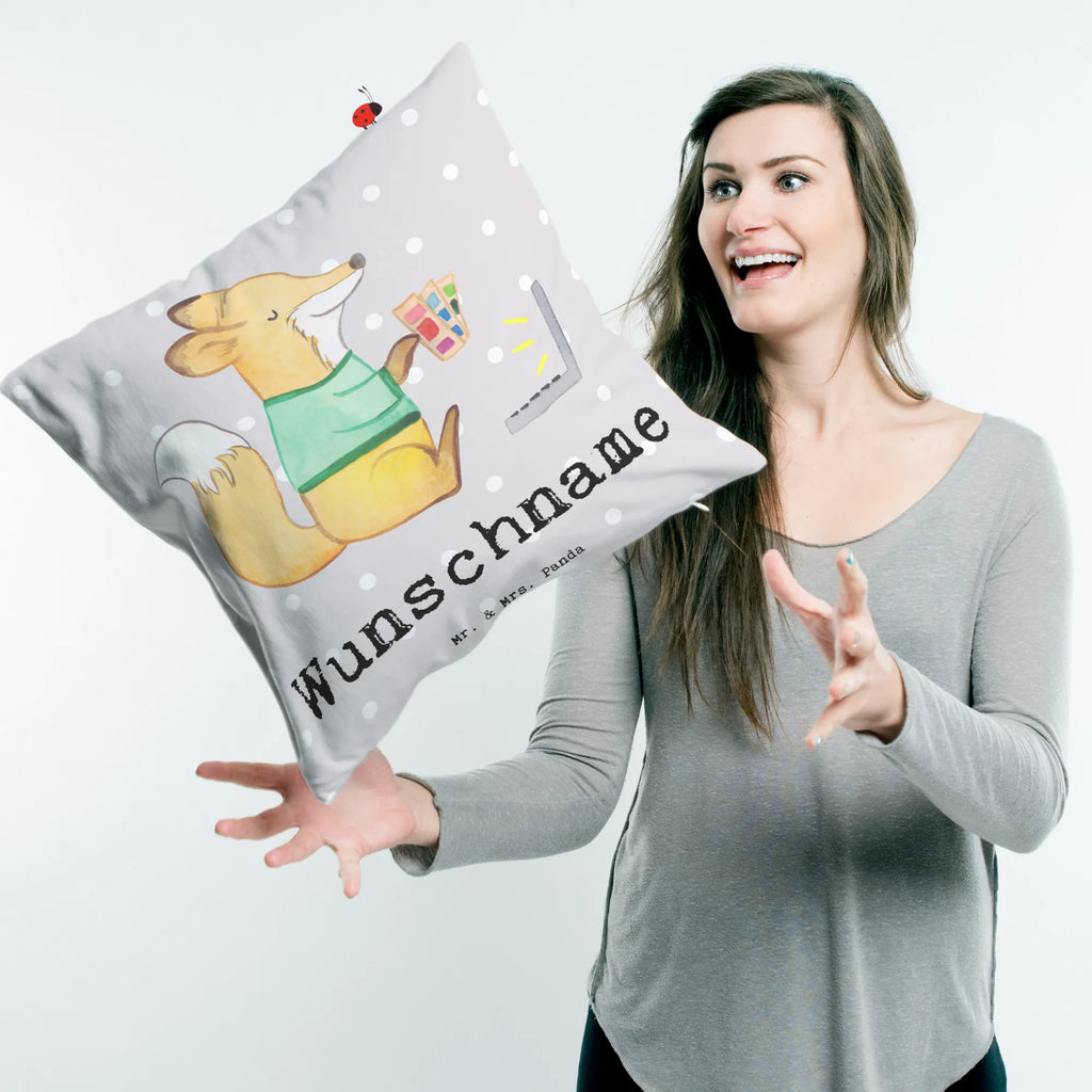 Personalised cushion graphic designer heart gift, gift idea, best, farewell gift, passing exam, anniversary, retirement, promotion, job start, sayings, funny, profession