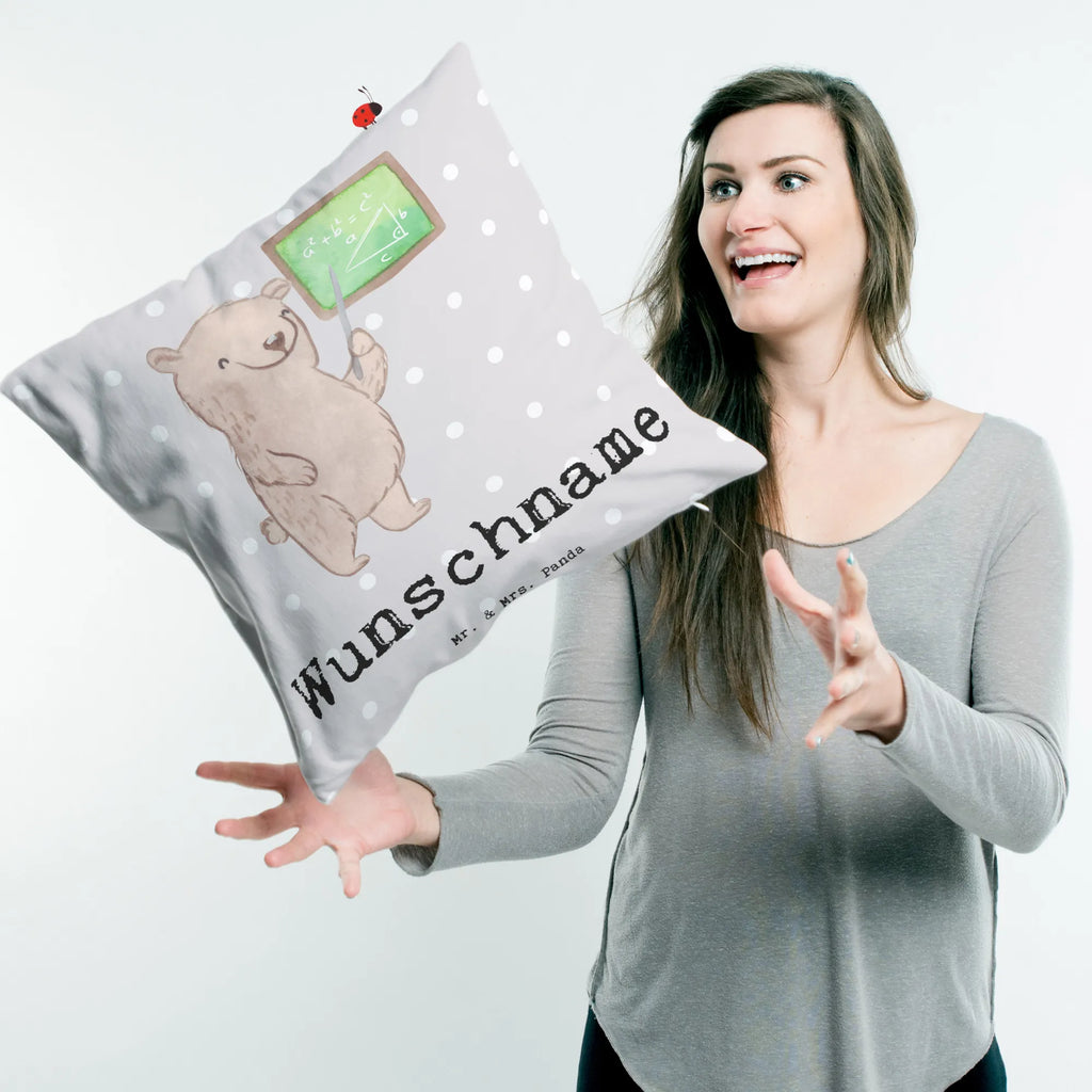 Personalised cushion mathematician heart gift, gift idea, best, farewell gift, passing exam, anniversary, retirement, promotion, job start, sayings, funny, profession