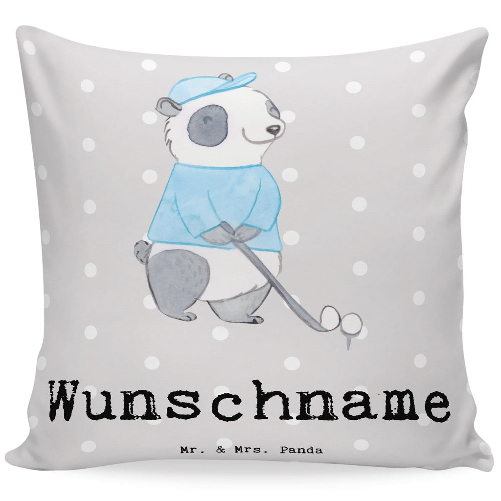 Personalizowana poduszka Panda gra w golfa Prezent, Sport, Dyscyplina sportowa, Hobby, Darować, Dziękuję, Dzięki, Wyróżnienie, Wygrana, Sportowiec