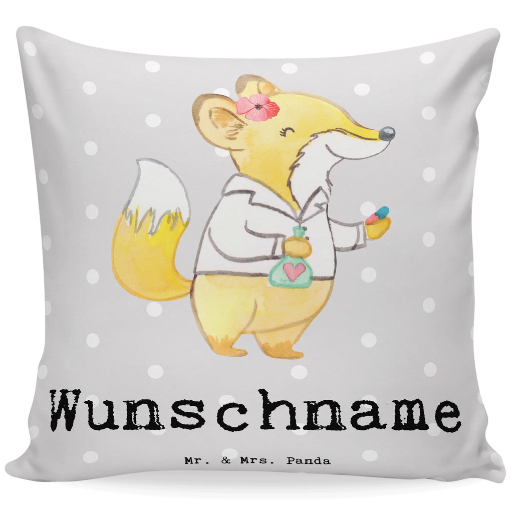 Personalizowana poduszka farmaceutka Serce Zawód, Wykształcenie, Jubileusz, Pożegnanie, Emerytura, Kolega, Koleżanka, Prezent, Dawać, Pracownik, Współpracownik, Firma, Dziękuję, Dziękuję bardzo