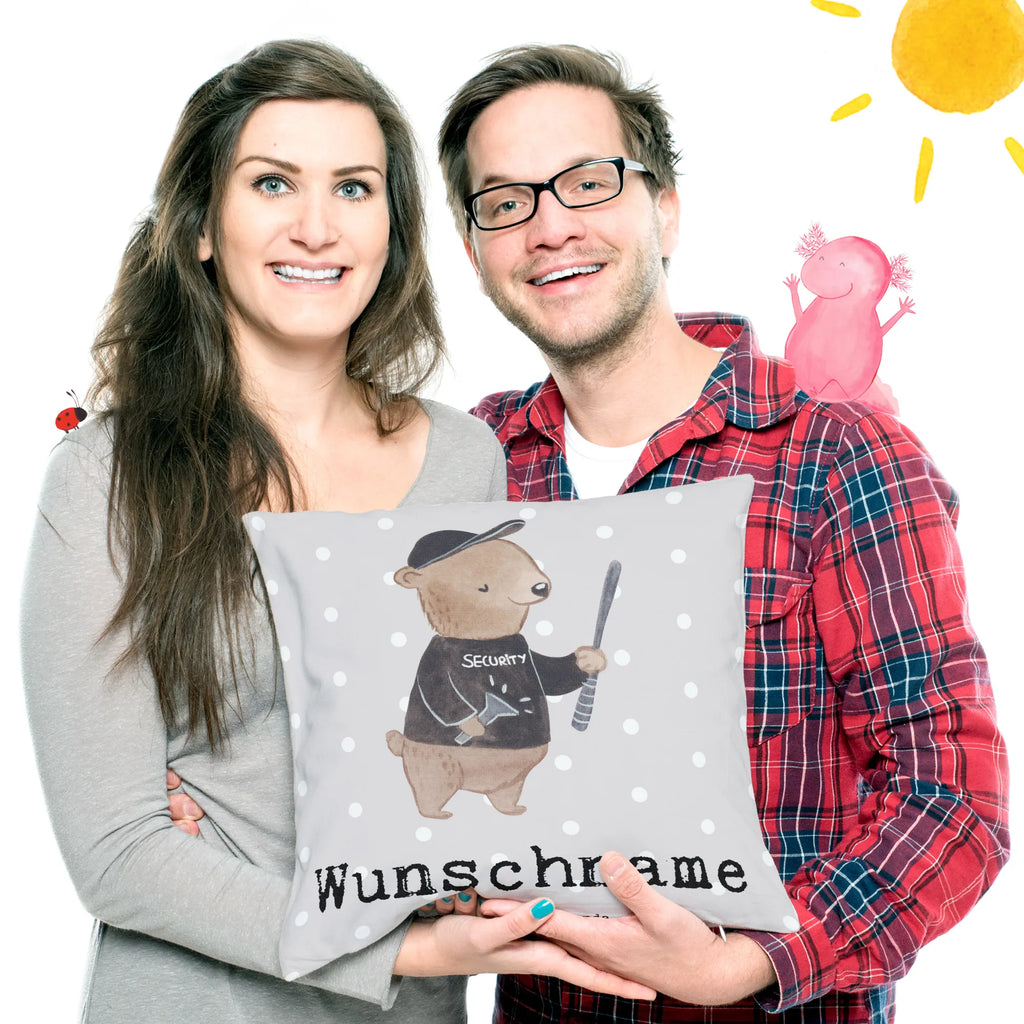 Personalizowana poduszka ochroniarz serce Zawód, Wykształcenie, Jubileusz, Pożegnanie, Emerytura, Kolega, Koleżanka, Prezent, Dawać, Pracownik, Współpracownik, Firma, Dziękuję, Dziękuję bardzo