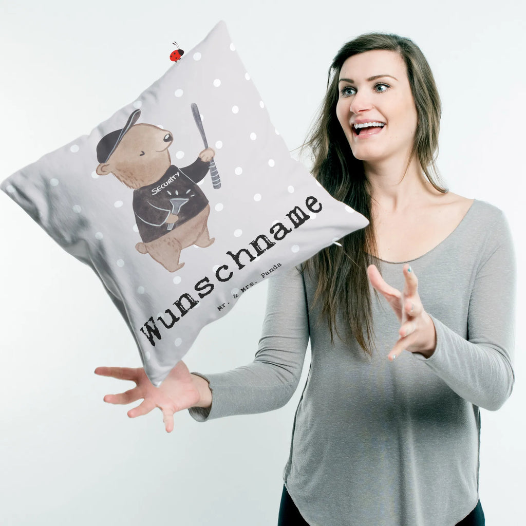 Personalizowana poduszka ochroniarz serce Zawód, Wykształcenie, Jubileusz, Pożegnanie, Emerytura, Kolega, Koleżanka, Prezent, Dawać, Pracownik, Współpracownik, Firma, Dziękuję, Dziękuję bardzo