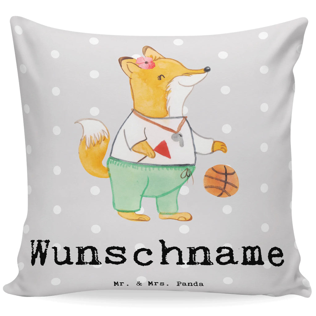 Personalised cushion Basketball coach heart gift, gift idea, best, farewell gift, passing exam, anniversary, retirement, promotion, job start, sayings, funny, profession