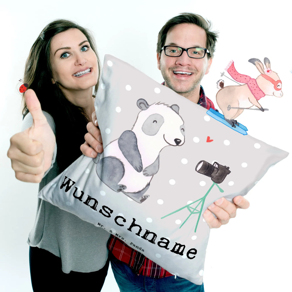 Personalizowana poduszka Vloger serce Zawód, Wykształcenie, Jubileusz, Pożegnanie, Emerytura, Kolega, Koleżanka, Prezent, Dawać, Pracownik, Współpracownik, Firma, Dziękuję, Dziękuję bardzo