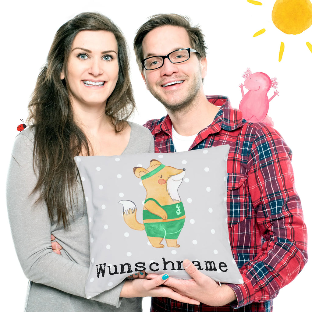 Personalisiertes Kissen Sportlehrer mit Herz Bedrucken, Name, Personalisiert, Kissen, Kopfkissen, Wunschname, Geschenk, Schenken, Jubiläum, Danke, Dankeschön, Beruf, Ausbildung, Abschied, Rente, Kollege, Kollegin, Arbeitskollege, Mitarbeiter, Firma