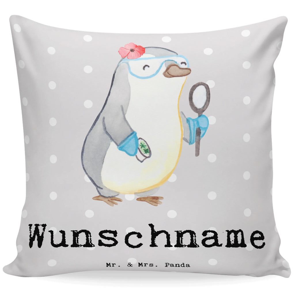 Personalised cushion biologist Heart gift, gift idea, best, farewell gift, passing exam, anniversary, retirement, promotion, job start, sayings, funny, profession