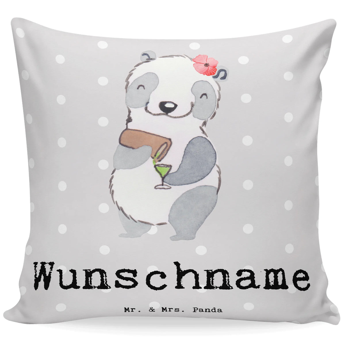 Personalised cushion female bartender Heart gift, gift idea, best, farewell gift, passing exam, anniversary, retirement, promotion, job start, sayings, funny, profession
