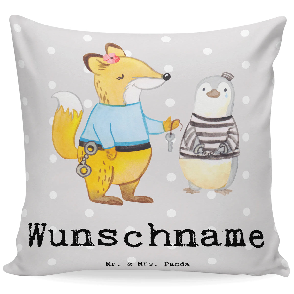 Personalizowana poduszka strażniczka więzienna serce Zawód, Wykształcenie, Jubileusz, Pożegnanie, Emerytura, Kolega, Koleżanka, Prezent, Dawać, Pracownik, Współpracownik, Firma, Dziękuję, Dziękuję bardzo