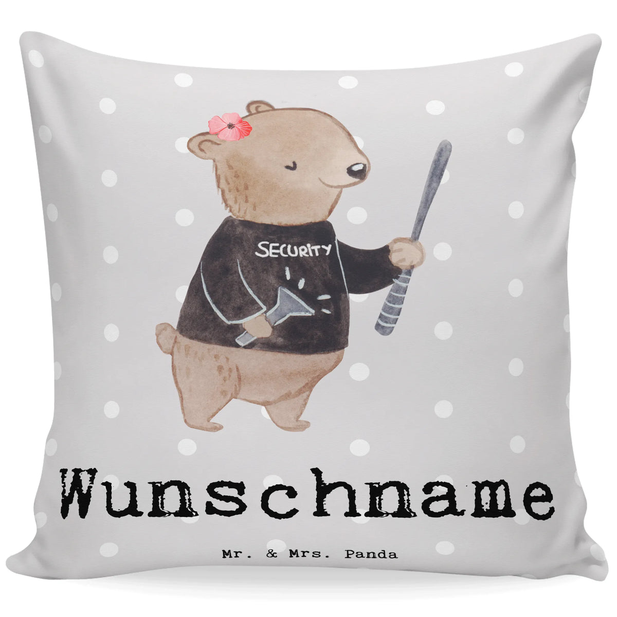 Personalised cushion Security Officer Heart gift, gift idea, best, farewell gift, passing exam, anniversary, retirement, promotion, job start, sayings, funny, profession