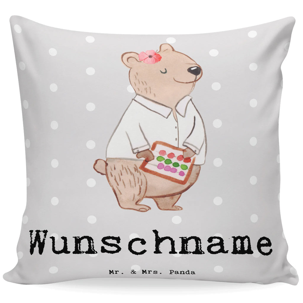 Personalisiertes Kissen Bankangestellte mit Herz Wunschname, Name, Bedrucken, Kissen, Personalisiert, Kopfkissen, Geschenk, Schenken, Jubiläum, Danke, Dankeschön, Beruf, Ausbildung, Abschied, Rente, Kollege, Kollegin, Arbeitskollege, Mitarbeiter, Firma, Bankberaterin, Bankangestellte, Bänkerin, Bankfachfrau