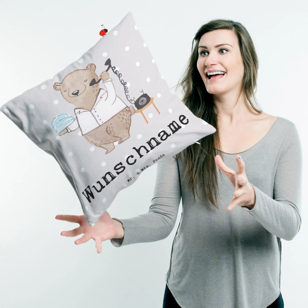 Personalisiertes Kissen Hotelfachmann mit Herz Name, bedrucken, Kopfkissen, Wunschname, personalisiert, Kissen, Beruf, Ausbildung, Jubiläum, Abschied, Rente, Kollege, Kollegin, Geschenk, Schenken, Arbeitskollege, Mitarbeiter, Firma, Danke, Dankeschön, Hotelier, Hoteleröffnung, Hotelfachangestellter, Hotelkaufmann, Hotelfachmann