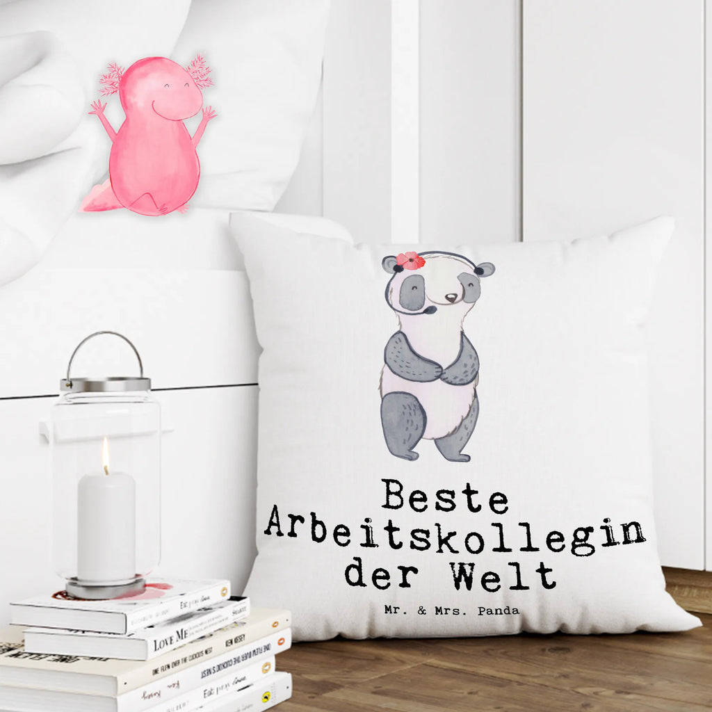 40x40 poduszka Panda Najlepsza koleżanka z pracy na świecie dla, Dziękuję, Prezent, Wręczyć, Urodziny, Prezent urodzinowy, Pomysł na prezent, Podziękować, Upominek, Sprawić radość, Tip na prezent