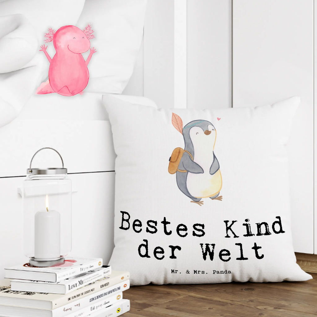 Cushion penguin best kid in the world pillows, pad, pillow case, 40 x 40, cushion, sofa, settee, soft, fluffy, 40x40, bed, couch, bedroom, Pillow, for, thank you, gift, giving, birthday, birthday present, gift idea, souvenir, make you happy, gift tip, kid, offspring, child, daughter, son, christening, kids, kiddy, best, birth, darling, children