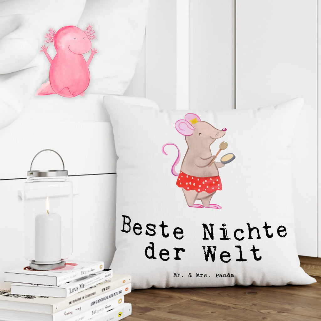 Cushion Mouse best niece in the world pillows, Pillow, bed, pad, sofa, fluffy, 40x40, couch, 40 x 40, cushion, soft, pillow case, bedroom, settee, for, thank you, gift, giving, birthday, birthday present, gift idea, souvenir, make you happy, gift tip, godchild, uncle, christening, brother&#39;s daughter, godmother, godfather, aunt, Niece, sister&#39;s daughter, best