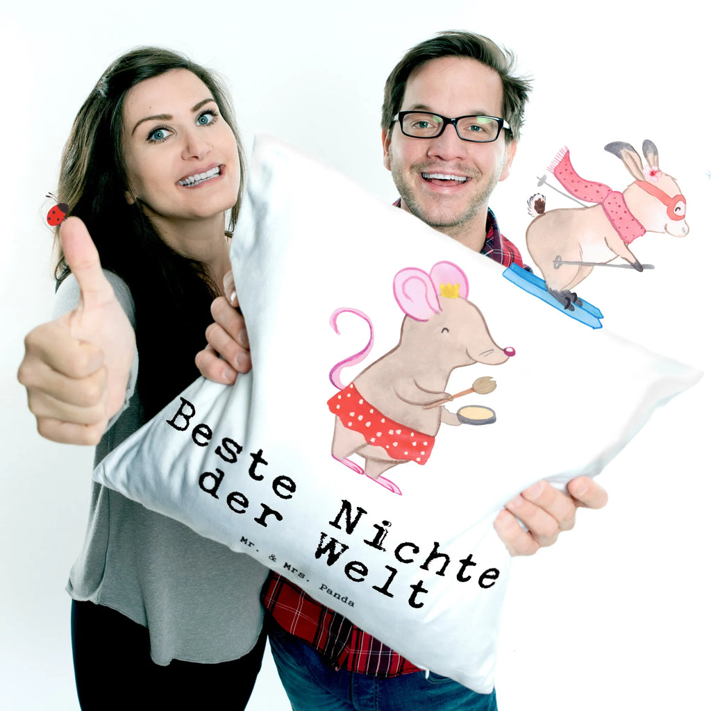 Cushion Mouse best niece in the world pillows, Pillow, bed, pad, sofa, fluffy, 40x40, couch, 40 x 40, cushion, soft, pillow case, bedroom, settee, for, thank you, gift, giving, birthday, birthday present, gift idea, souvenir, make you happy, gift tip, godchild, uncle, christening, brother&#39;s daughter, godmother, godfather, aunt, Niece, sister&#39;s daughter, best