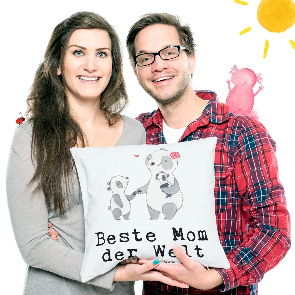 Cushion panda best mom in the world bed, bedroom, fluffy, cushion, settee, pillows, sofa, soft, Pillow, 40x40, pillow case, couch, pad, 40 x 40, for, thank you, gift, giving, birthday, birthday present, gift idea, souvenir, make you happy, gift tip, Daughter, Thanks, Thank You, Mother&#39;s Day, Mother, Super Mom, Mama, Best, Mommy, Mom, Mutti, Best Mom, Son, Ma